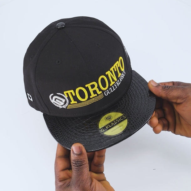 Streetwear Toronto Maple Leafs Hat Black Gold  